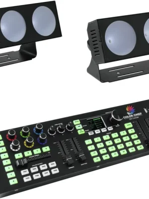 Sofort lieferbar | EUROLITE Set 2x LED CBB-4 + DMX LED Color Chief Controller