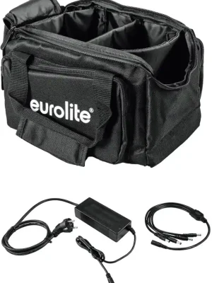 EUROLITE Set SB-14 Soft-Bag + Ladegerät 4x AKKU Flat Light 1 | Sparangebot