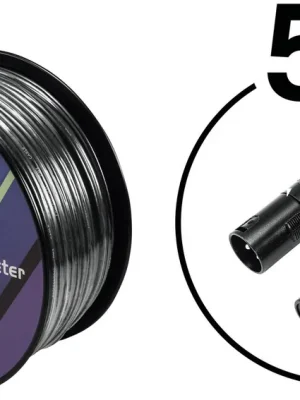 EUROLITE Set DMX Kabel 2x0,22 100m sw + 10 Verbinder - Nicht verpassen