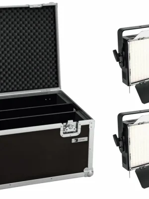 Extra-Rabatt | EUROLITE Set 2x LED PLL-360 3200K Panel + Case