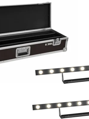 Aktion | EUROLITE Set 2x LED STP-10 Sunbar 3200K 10x5W Lichtleiste + Case