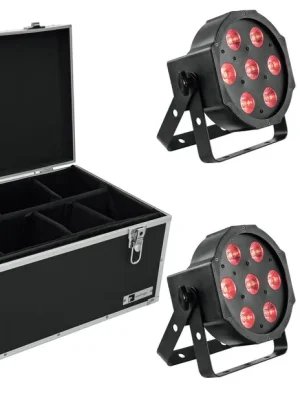 EUROLITE Set 4x LED SLS-7 HCL Floor + Case TDV-1 - Hochwertig