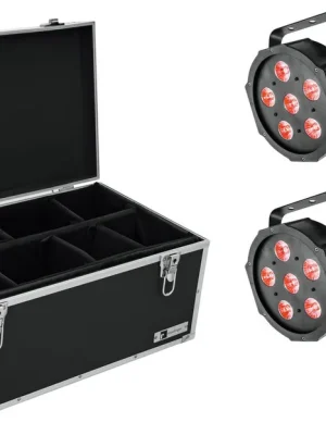 Bewährte Qualität | EUROLITE Set 4x LED SLS-6 TCL Spot + Case TDV-1
