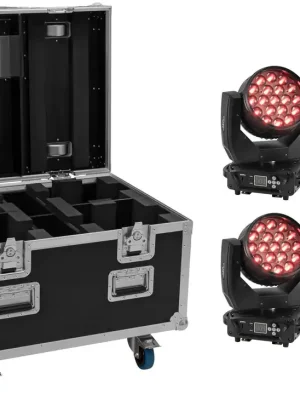 EUROLITE Set 4x LED TMH-X4 Moving-Head Wash Zoom + Case | Sichere Zahlung