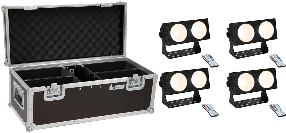 EUROLITE Set 4x LED CBB-2 COB WW Leiste + Case - Extra-Rabatt