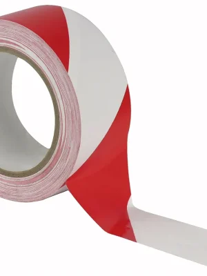 SHOWGEAR Bodenmarkierungsband Rot - Weiß - 50 mm / 33 m - Jetzt neu