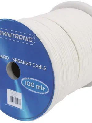 OMNITRONIC Lautsprecherkabel 2x1,5 100m ws | Premium