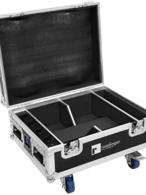 Extra-Rabatt - ROADINGER Flightcase 4x AKKU IP UP-4 QuickDMX mit Ladefunktion