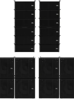 Angebot - DAP-Audio Odin Array Set Komplettes Flugset mit 12 Satelliten und 8 Subwoofern