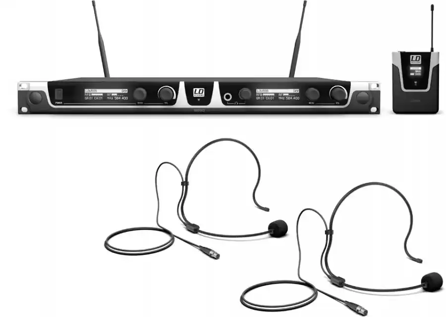 Geprüfte Qualität - LD Systems U505 BPH 2 Funkmikrofon System mit 2 x Bodypack und 2 x Headset