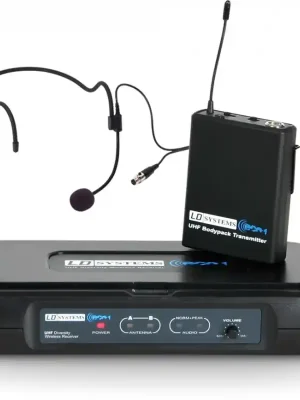 Top-Angebot - LD Systems ECO 2 BPH B6 II Funkmikrofon System mit Belt Pack und Headset