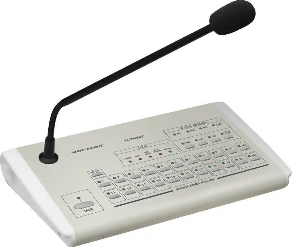 Nur für kurze Zeit | MONACOR PA-2400RC ELA-Kommando-Tischmikrofon