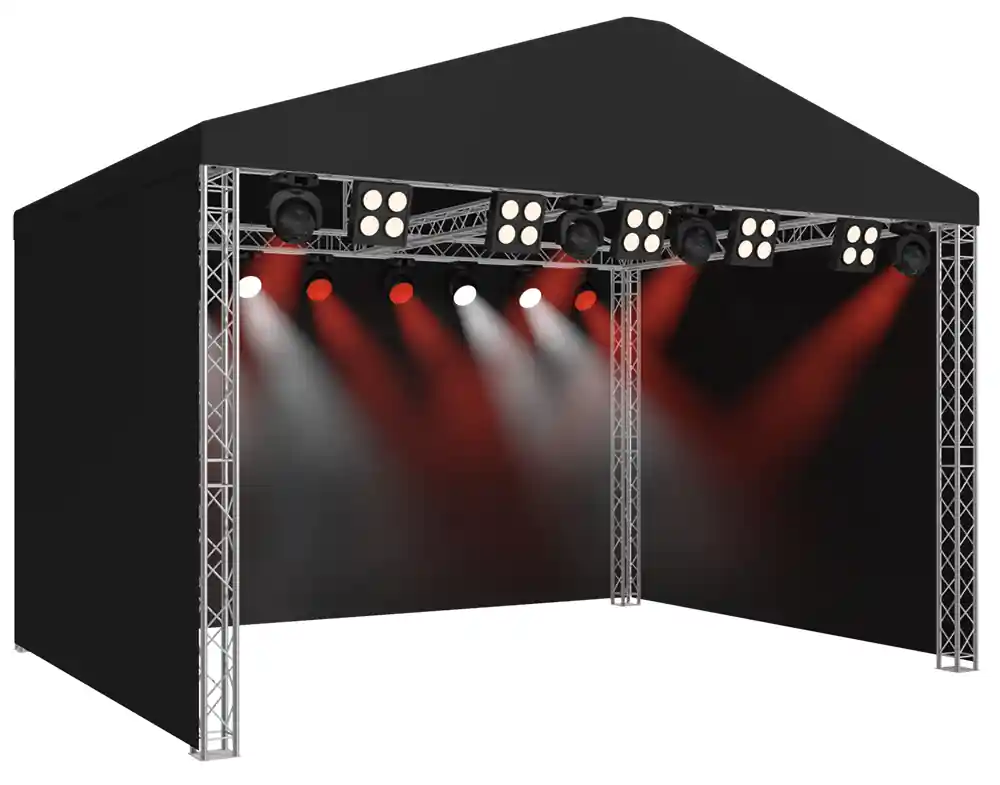 Rabatt | Naxpro-Truss Satteldach-Bühne SR04 - 5,00 x 3,00 x 4,21 m (BxLxH)