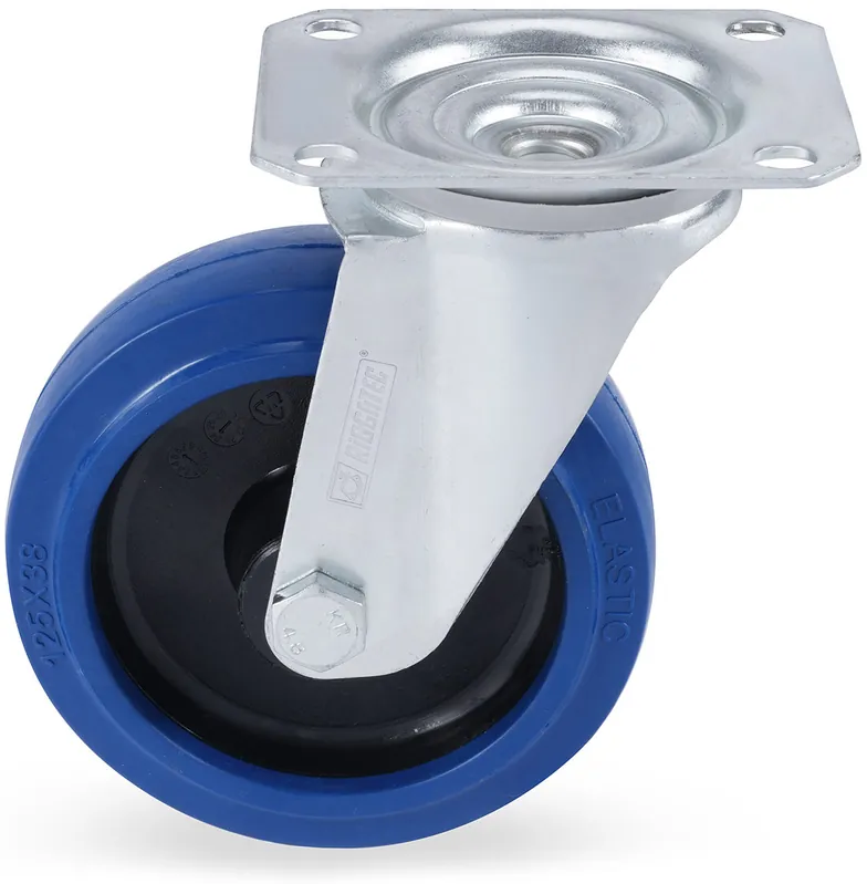 Riggatec Lenkrolle 125mm BLUE WHEEL - Sehr beliebt