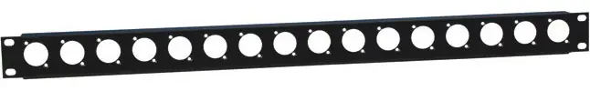 Top-Qualität | Adam Hall 19" Parts 872225 19" U-Rackblende 1 HE mit Zugentlastung für 16