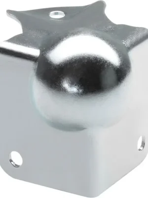 Topseller - Adam Hall Hardware 41143 Kugelecke klein mit integrierter L-Ecke 37 mm gek