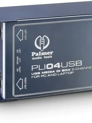 Palmer Pro PLI 04 USB Stereo-DI-Box und Line Isolator mit USB-Eingang - Qualitätsprodukt