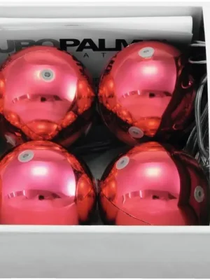 Neu eingetroffen - EUROPALMS LED Weihnachtskugel 6cm, rot 6x