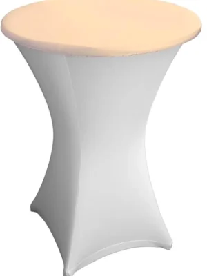 Tischplattenbezug Deckel champagne für 70-80cm Stehtisch Stretch | Sehr gefragt