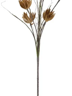 EUROPALMS Artischocken Zweig (EVA), beige, 100cm | Nur begrenzt verfügbar