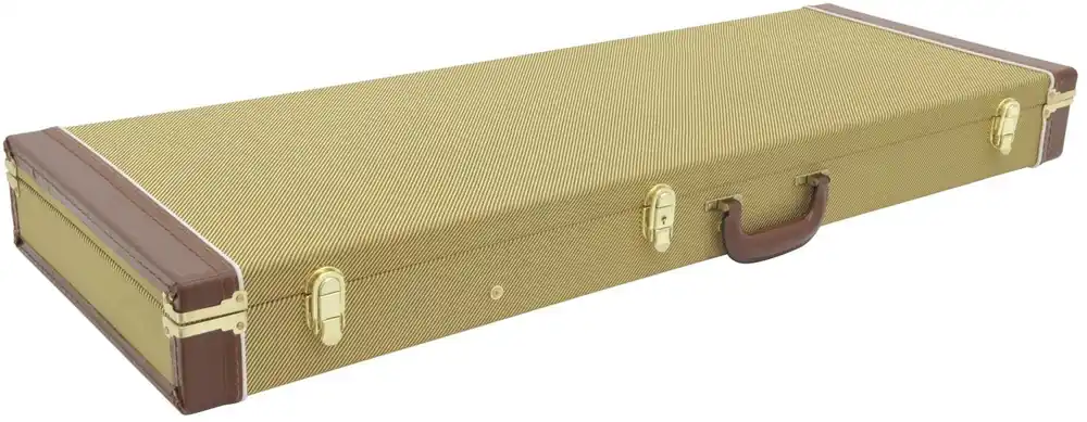 DIMAVERY Holz-Case für E-Gitarren, tweed | Angebot