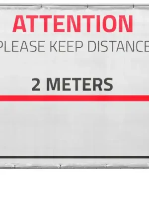 Begrenztes Angebot | Adam Hall Accessories 0159 DISTANCE - Hinweisblende Gaze Typ 800 1,76 x 3,41