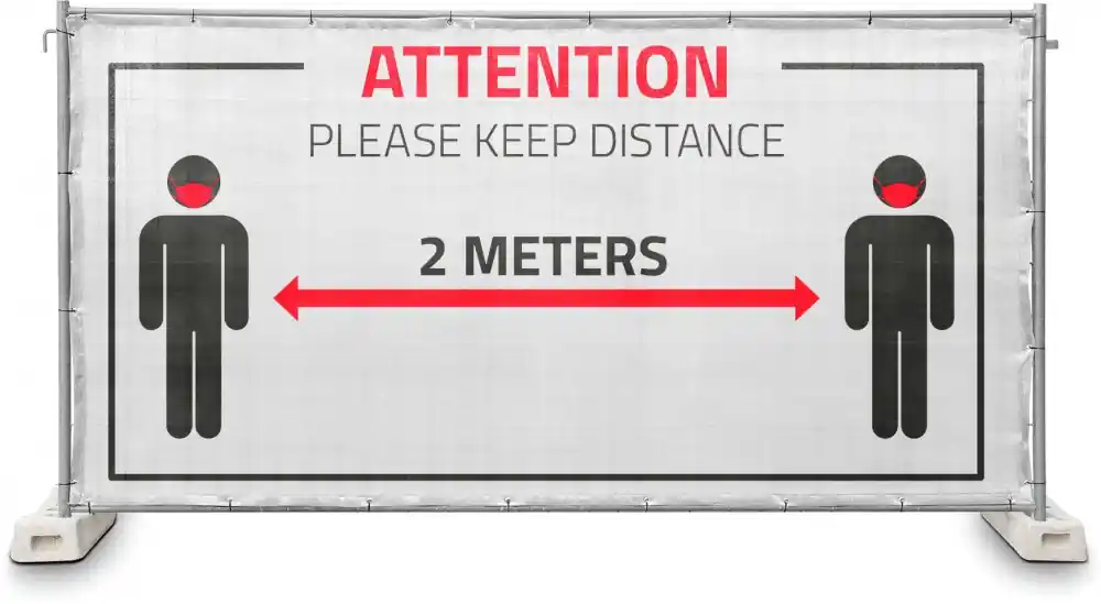 Begrenztes Angebot | Adam Hall Accessories 0159 DISTANCE - Hinweisblende Gaze Typ 800 1,76 x 3,41