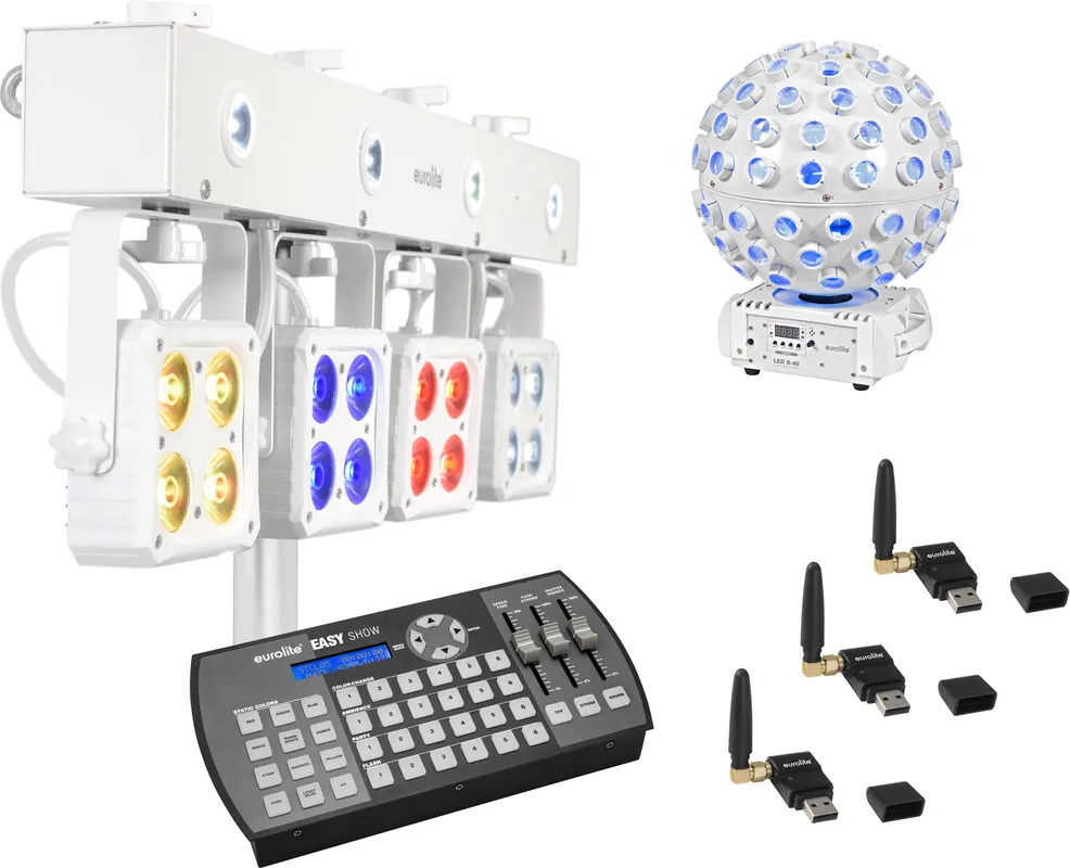 EUROLITE Set LED KLS-180 ws + LED B-40 ws + USB QuickDMX + Easy Show | Letzte Stücke