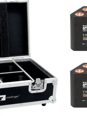 Schneller Versand | EUROLITE Set 4x AKKU TL-3 QCL RGB+UV Trusslight + Case mit Ladefunktion