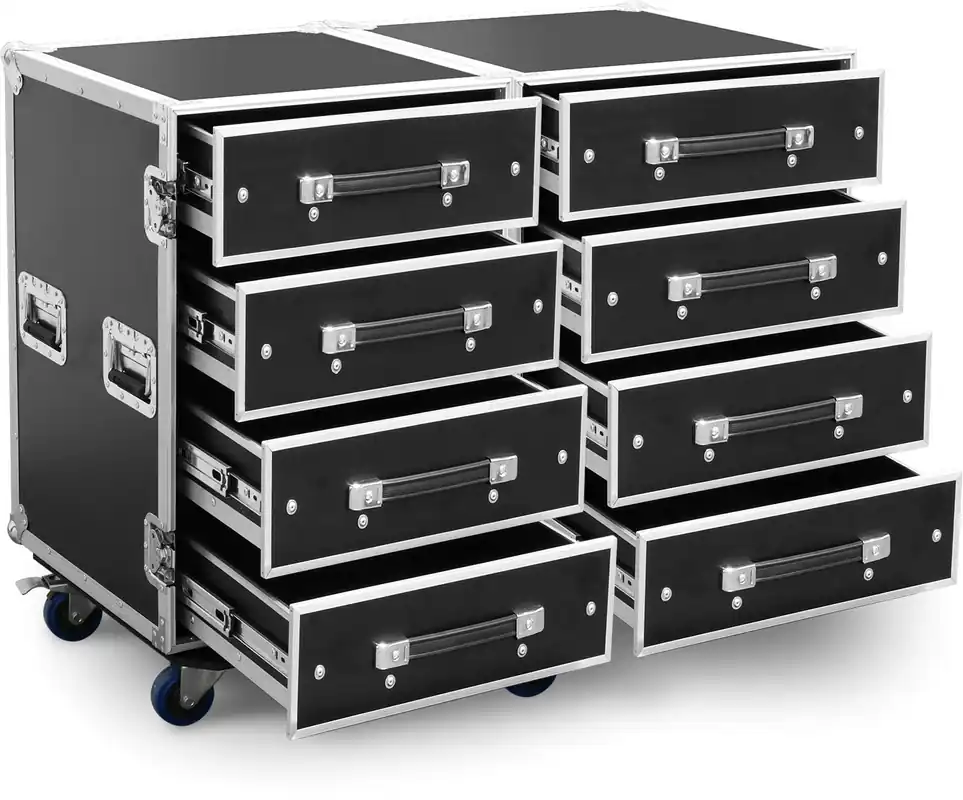 Gleich bestellen - Power Dynamics PD-FA4 8 Schubladen Technik Flightcase