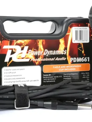 Ausverkauf | Dynamisches Gesangsmikrofon Power Dynamics PDM661 im Koffer