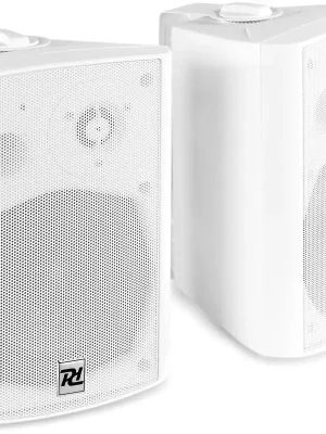 Nur diese Woche - Power Dynamics DS65MW Aktiv-Lautsprecher-Set mit Multimedia-Player 6,5" 125W Weiß
