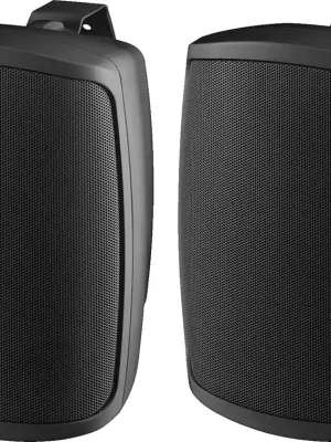 Direkt bestellen - MONACOR WALL-08T/SW 2-Wege-ELA-Lautsprecherboxen-Paar, schwarz
