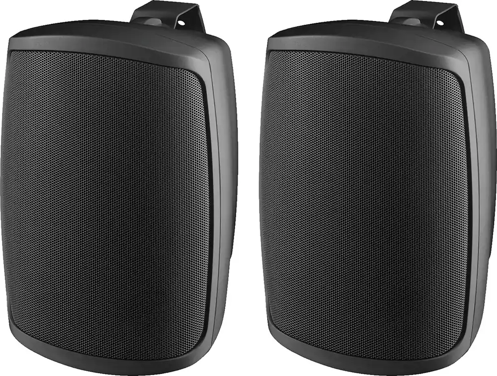 Direkt bestellen - MONACOR WALL-08T/SW 2-Wege-ELA-Lautsprecherboxen-Paar, schwarz