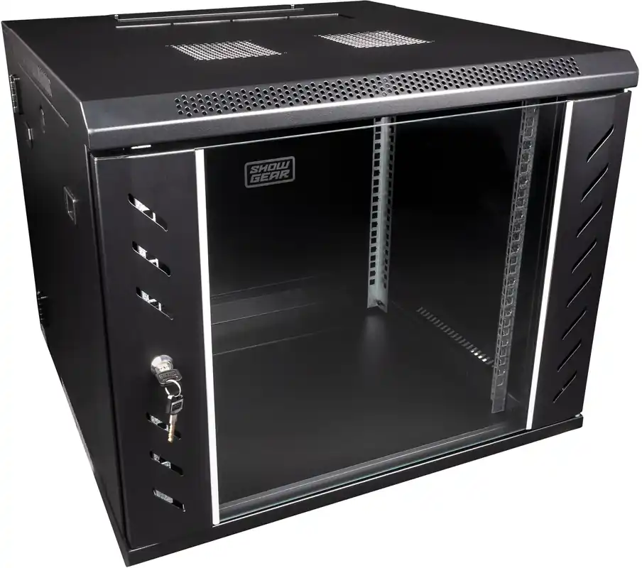 Kundenfavorit - SHOWGEAR RCA-WMH-9 9U-Netzwerkschrank mit Glastür