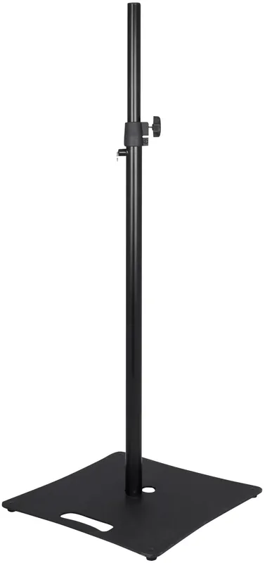 Neu verfügbar - SHOWGEAR Lautsprecherständer mit Bodenplatte aus Metall – max. Belastung 20 kg – 1100–1800 mm – 35