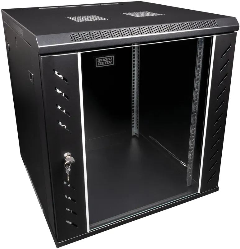 SHOWGEAR RCA-WMF-12 12U-Netzwerkschrank mit Glastür | Schnell zugreifen