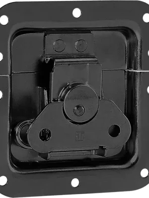 Ausverkauf - Adam Hall Hardware 17291S BLK - Butterfly Verschluss mittel gefedert ungekröpft 12 mm tief, schwarz