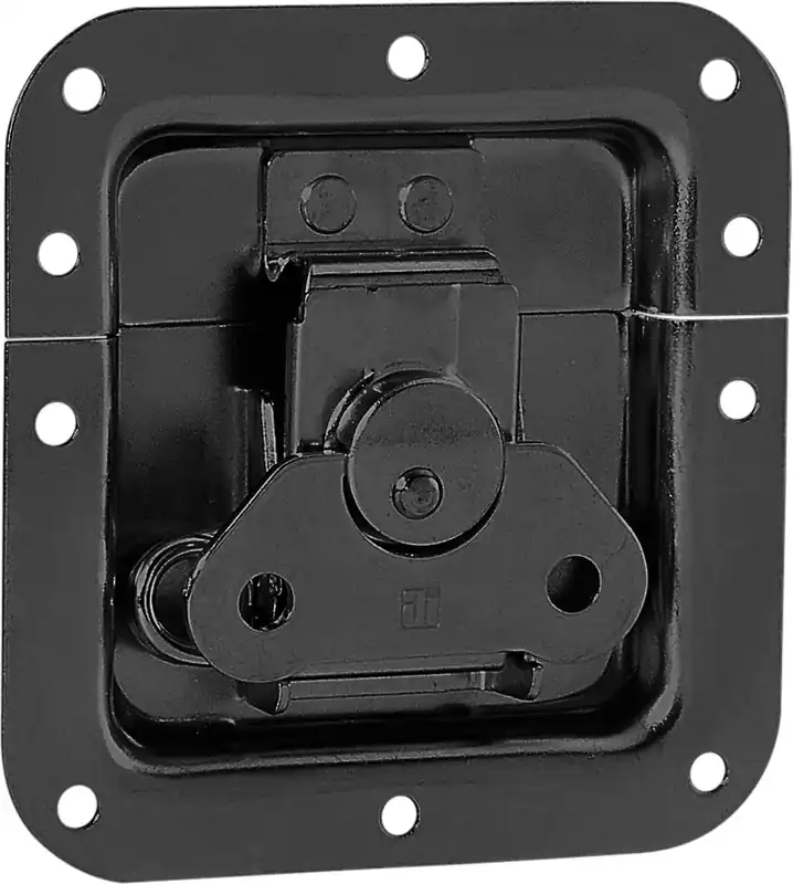 Ausverkauf - Adam Hall Hardware 17291S BLK - Butterfly Verschluss mittel gefedert ungekröpft 12 mm tief, schwarz