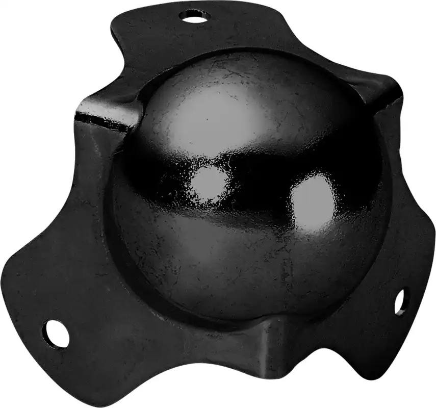Adam Hall Hardware 4120 BLK - mittlere Kugelecke galvanisiert, schwarz - Abverkauf