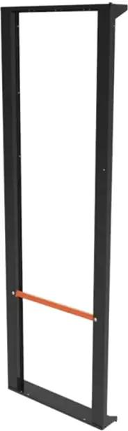 Admiral Slim-line Paneel H 203 schwarz mit orangefarbenem Griff - Auf Lager