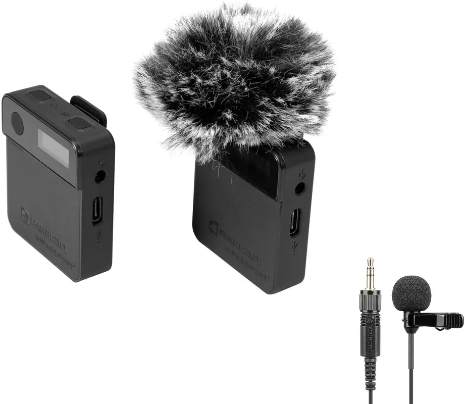 RELACART Set MIPASSPORT Miniaturfunksystem für Videofilmer + LM-P01 Lavalier | Hochwertig