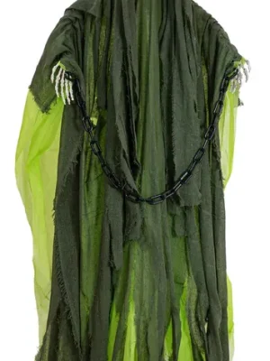 EUROPALMS Halloween Figur Skelett mit grünem Umhang, animiert, 170cm | Endet bald