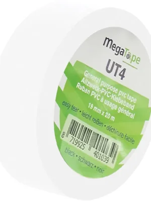 Begrenzte Stückzahl - MEGATAPE UT4 Weiß – 19 mm / 20 m
