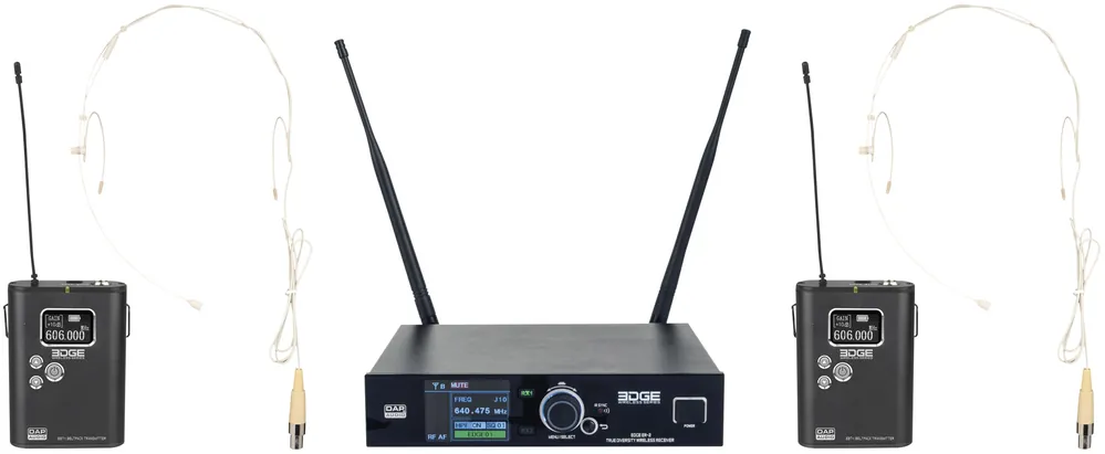 Neuzugang | DAP-Audio EDGE EBS-2 Drahtloses Dual-Gürtelsender-Set – 610–670 MHz
