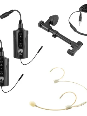 Schnäppchen - OMNITRONIC Set FAS TWO + 2x BP + Headset + Akustikgitarren-Mikrofon 660-690MHz