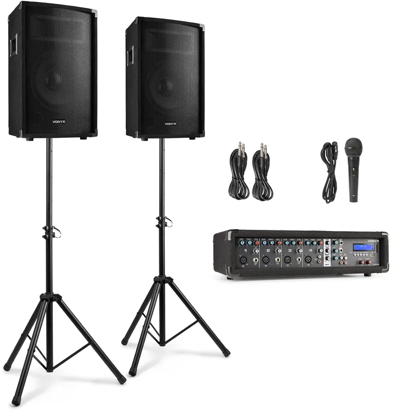 Expresslieferung | Vonyx VX210 Volles PA-Beschallungssystem