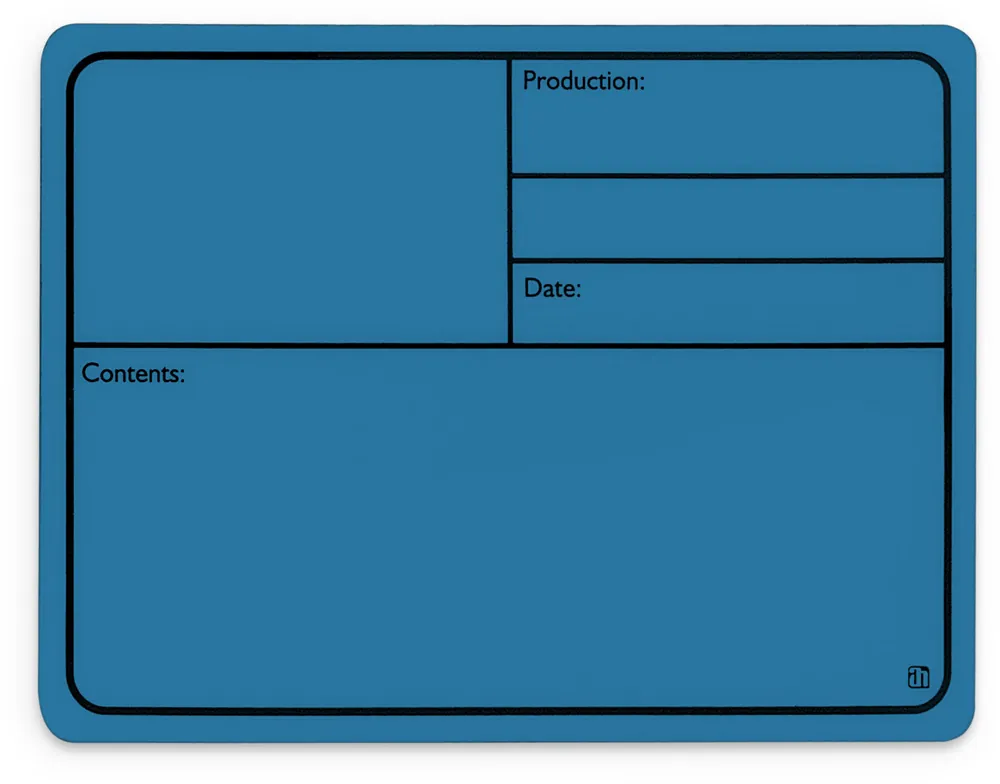 Adam Hall Hardware 88001 M BLUE - Beschriftungsschild Kunststoff, magnetisch 177 x127 mm, blau - Angebot