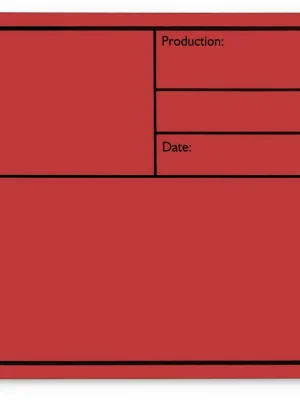 Adam Hall Hardware 88001 M RED - Beschriftungsschild Kunststoff, magnetisch 177 x127 mm, rot | Schneller Versand