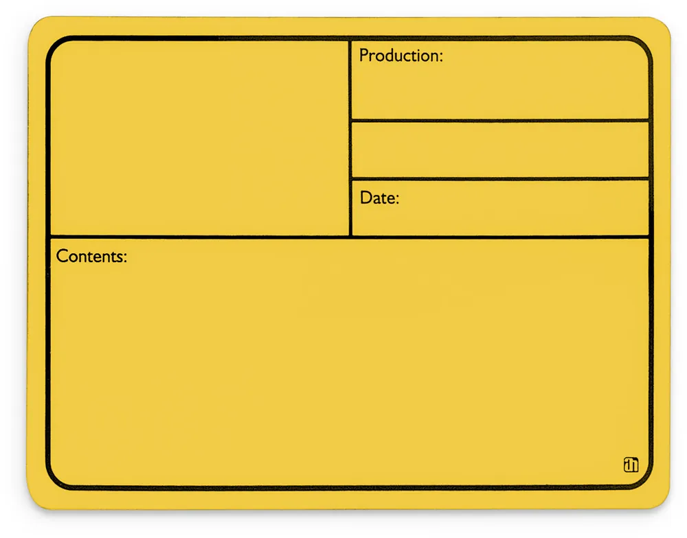 Sofort kaufen - Adam Hall Hardware 88001 M YELLOW - Beschriftungsschild Kunststoff, magnetisch 177 x127 mm, gelb